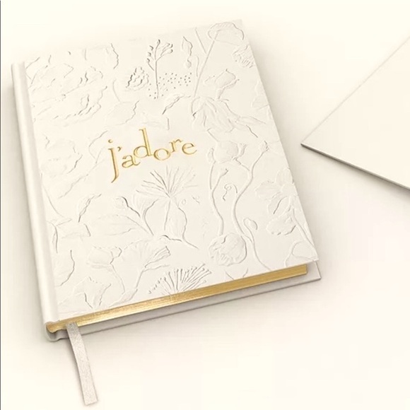 Christian Dior J’adore Floral Notebook White Golden Authentic - Picture 1 of 13